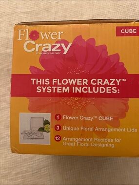 Pink Floral Arrangement Cube by Michael Gaffney